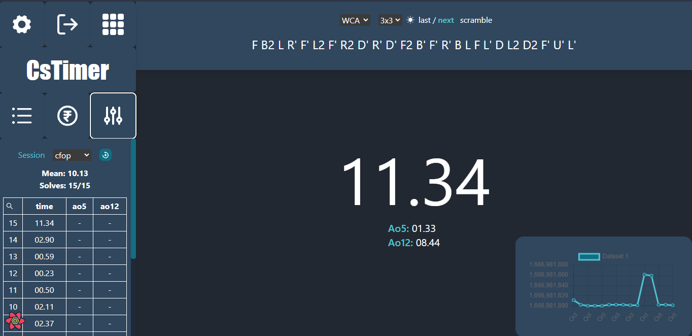 CsTimer - Rubik's Cube Timer